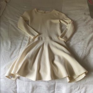 GAP kids cream stretchy sweater dress